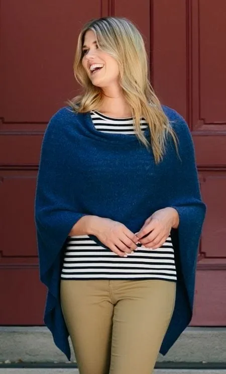 100% Cashmere Dress Topper Poncho