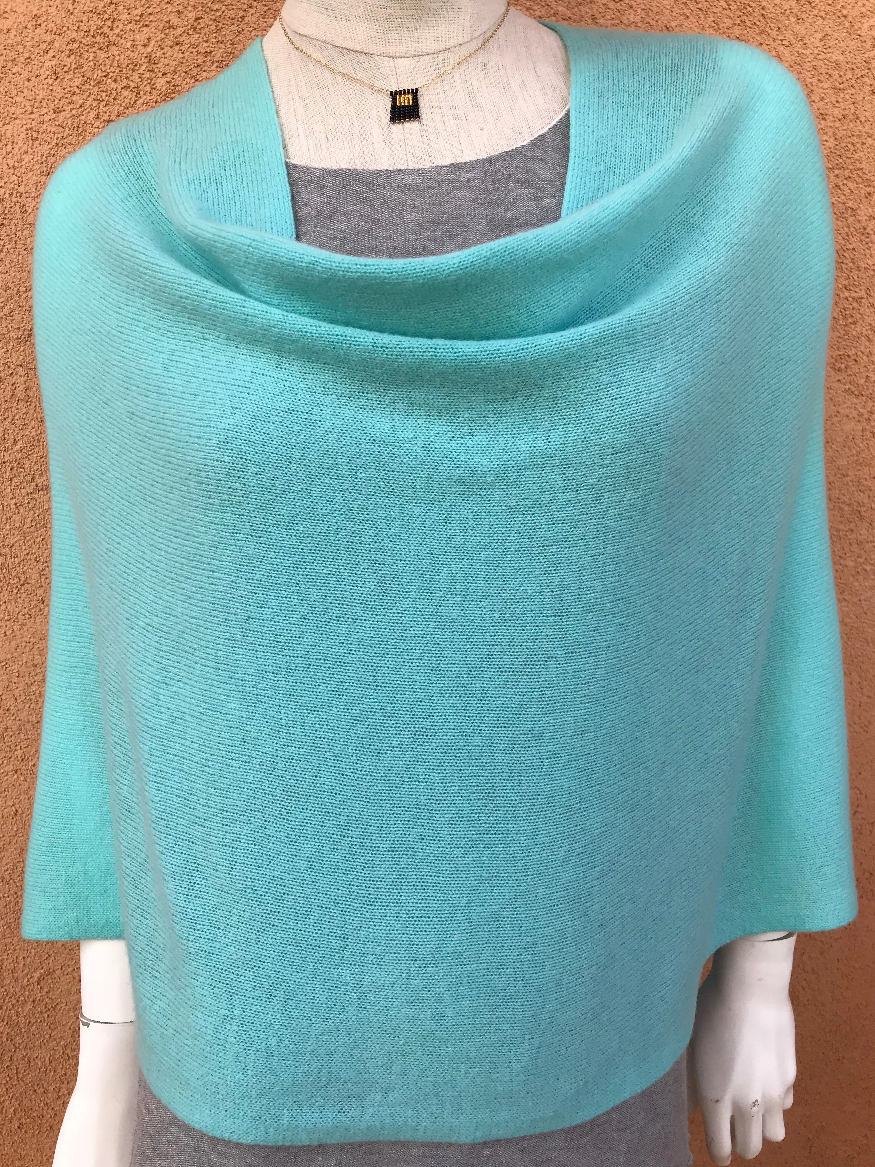 100% Cashmere Dress Topper Poncho