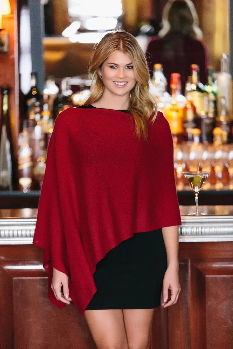 100% Cashmere Dress Topper Poncho