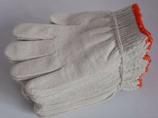 72 Pairs /144Pcs White Red Work Poly/Cotton General Purpose Elastic Yarn Gloves
