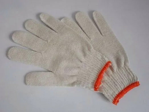72 Pairs /144Pcs White Red Work Poly/Cotton General Purpose Elastic Yarn Gloves