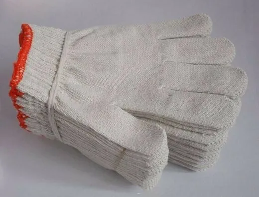 72 Pairs /144Pcs White Red Work Poly/Cotton General Purpose Elastic Yarn Gloves