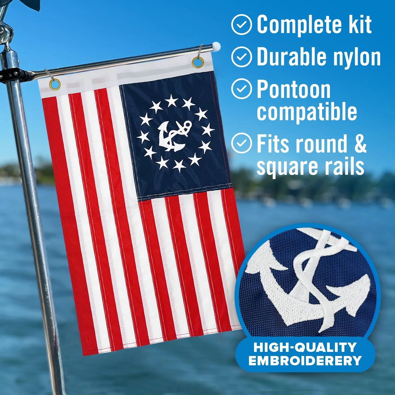 Better Boat Anchor Boat Flag Yacht Ensign