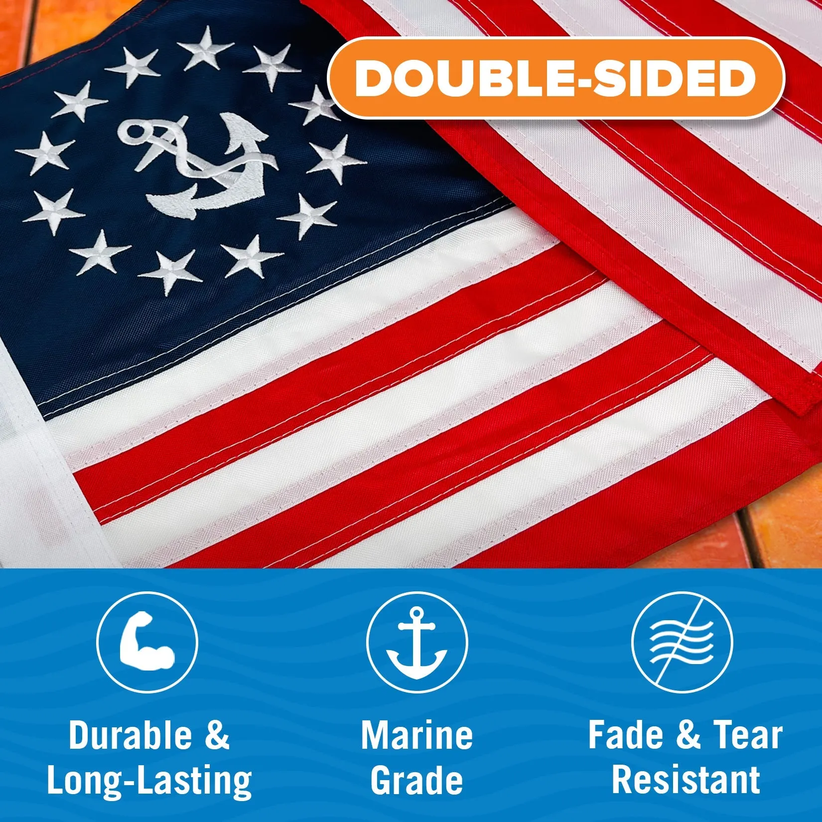 Better Boat Anchor Boat Flag Yacht Ensign