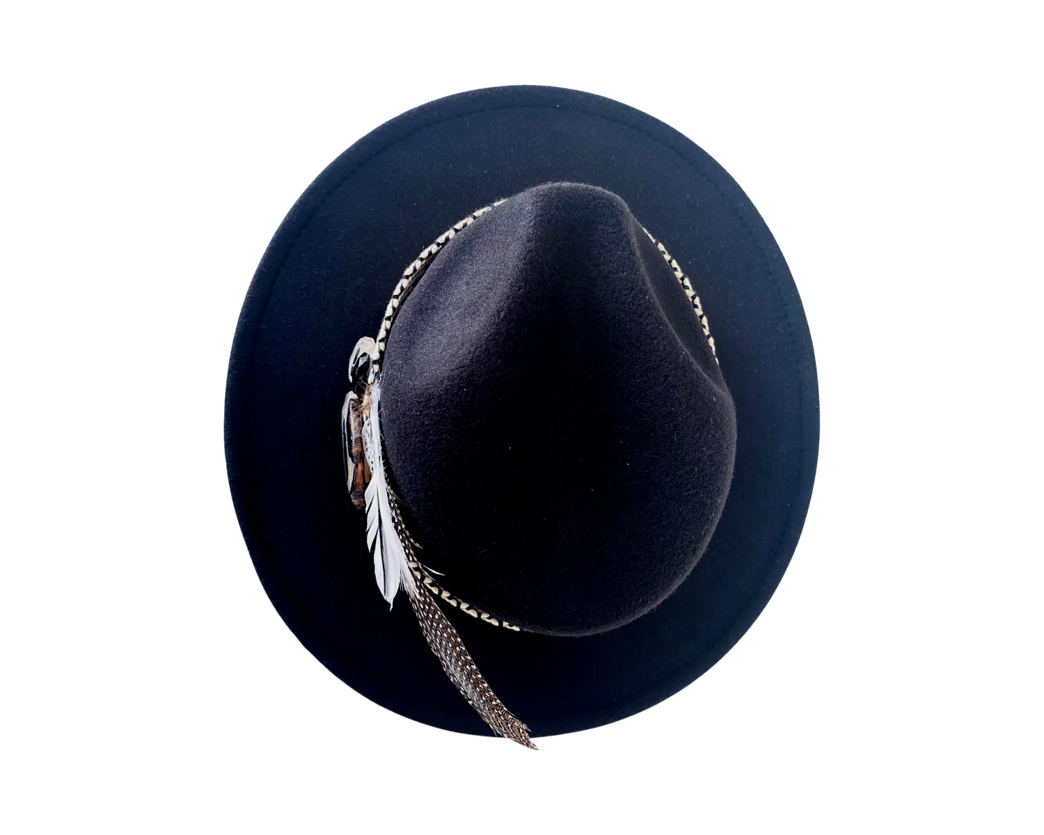 Black & White Agate Hat