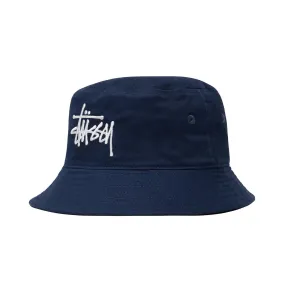 BRUSHED BIG BASIC BUCKET HAT / STUSSY SU 22 / NAVY