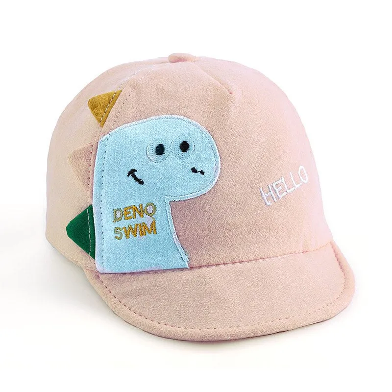 Cartoon Baby Baseball Cap Cute Dinosaur Letter Kids Baby Girl Boy Sun Hat Spring Summer Children Toddler Beach Hat