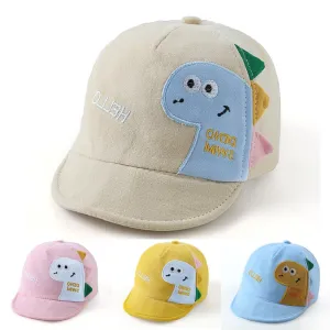 Cartoon Baby Baseball Cap Cute Dinosaur Letter Kids Baby Girl Boy Sun Hat Spring Summer Children Toddler Beach Hat