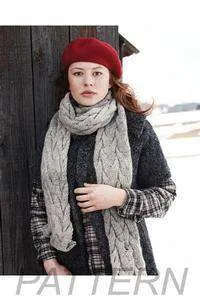 Debbie Bliss 20 Cabled Scarf  *Pattern*