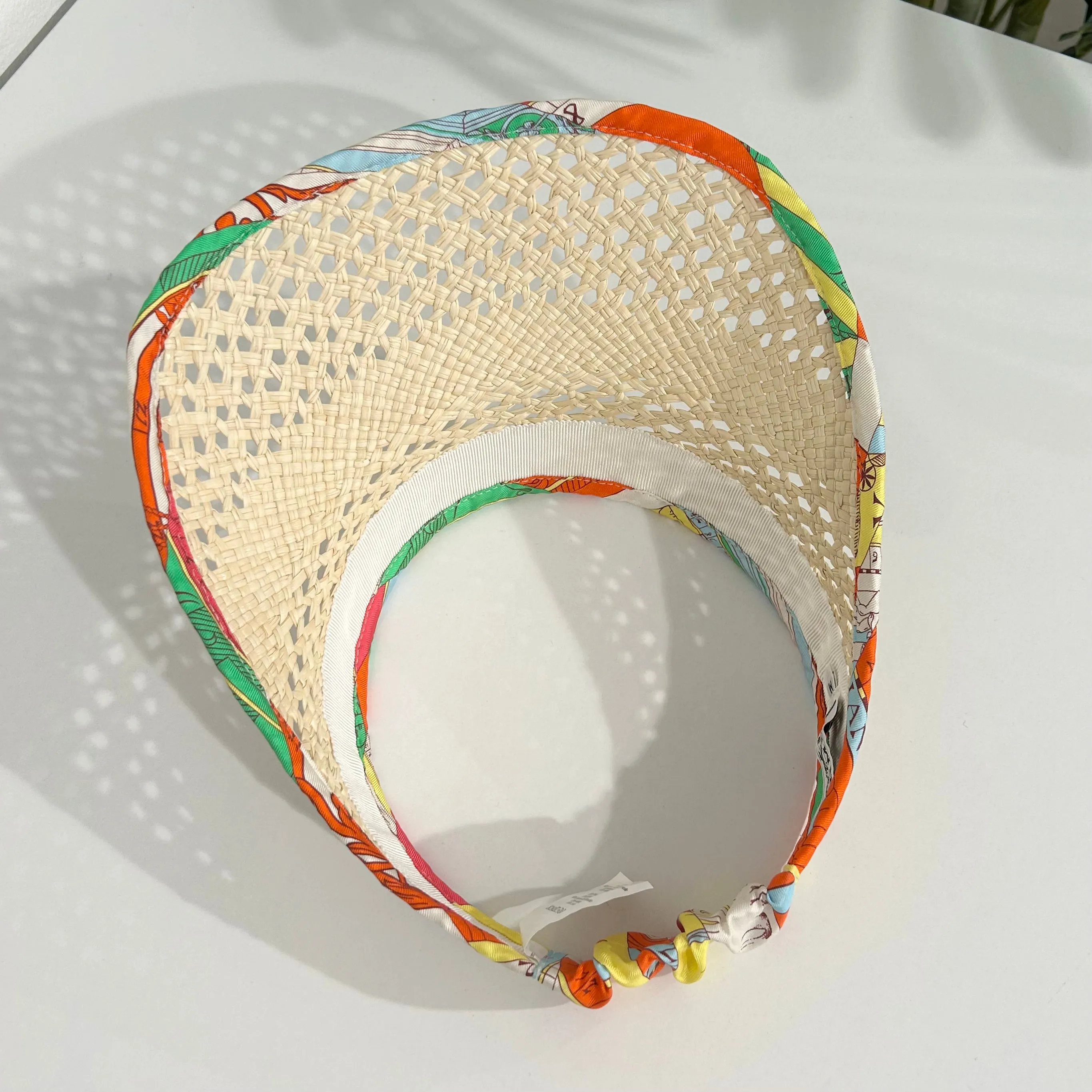 Hermès Emilie Straw Visor
