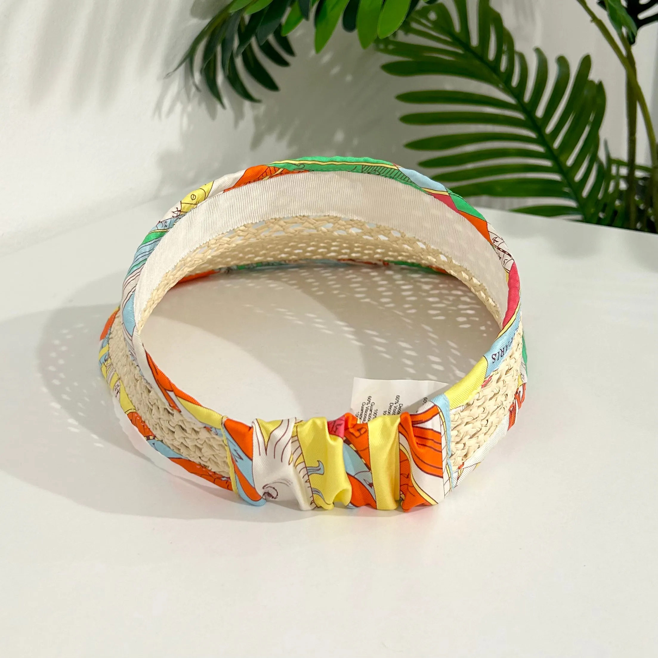 Hermès Emilie Straw Visor