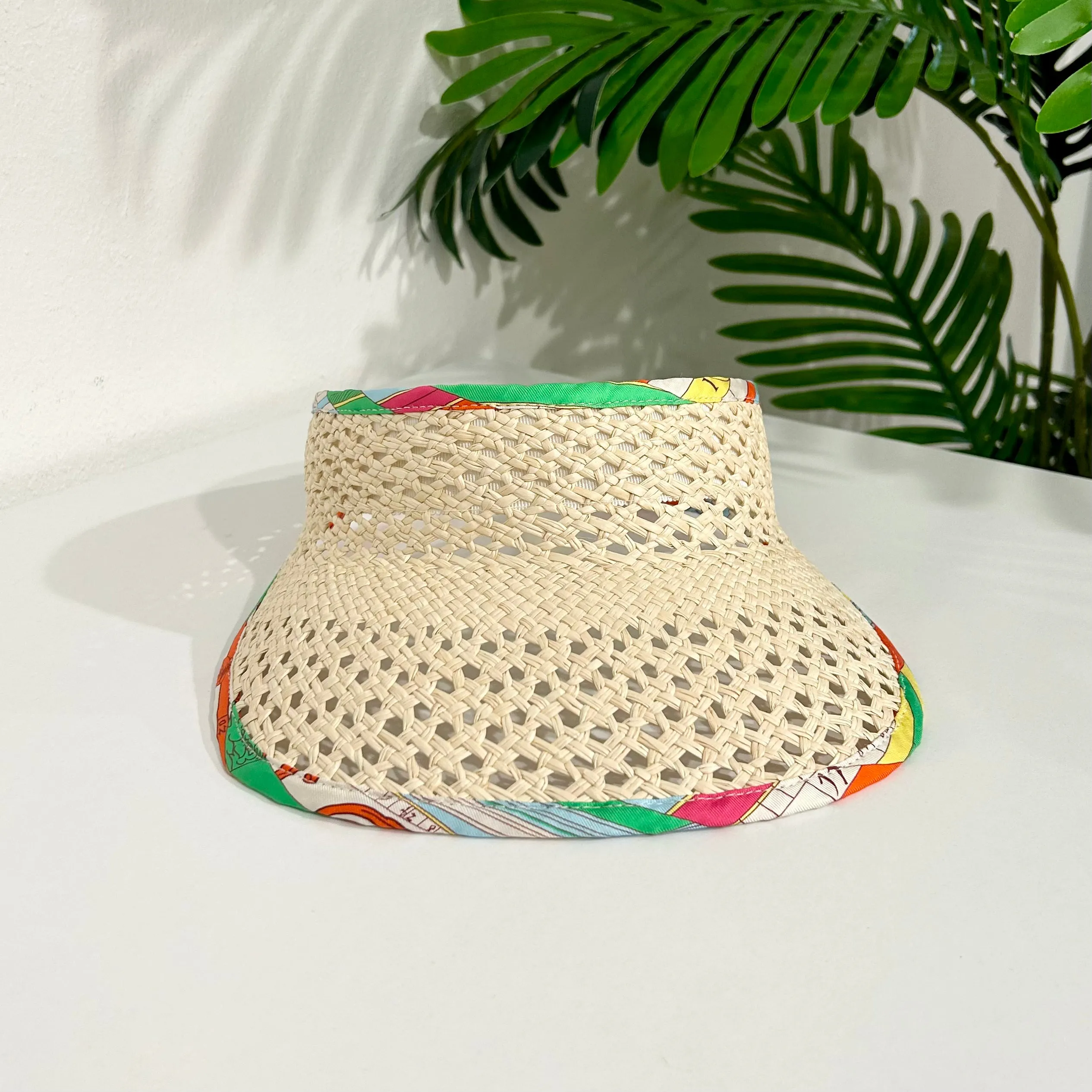 Hermès Emilie Straw Visor