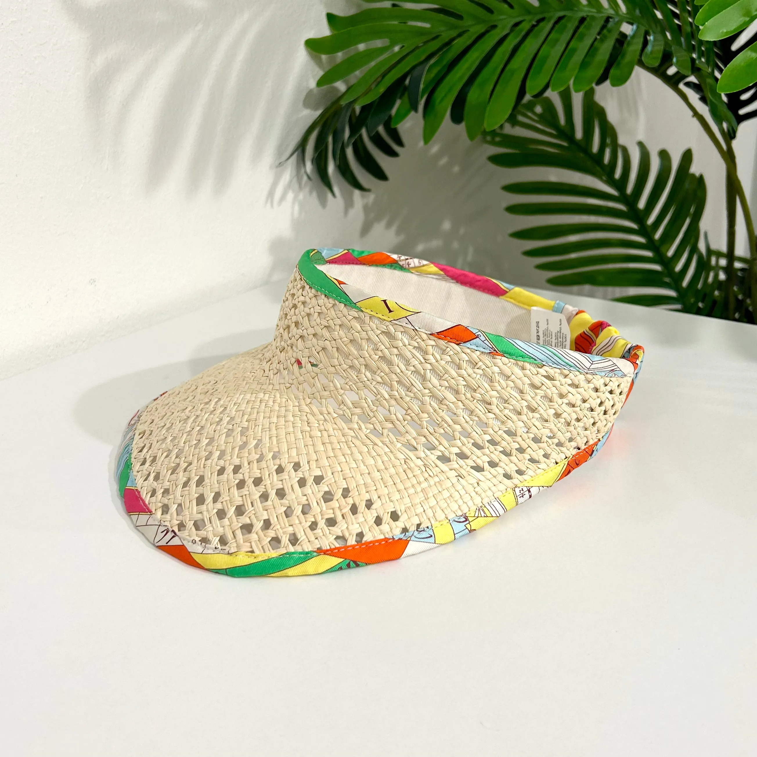 Hermès Emilie Straw Visor