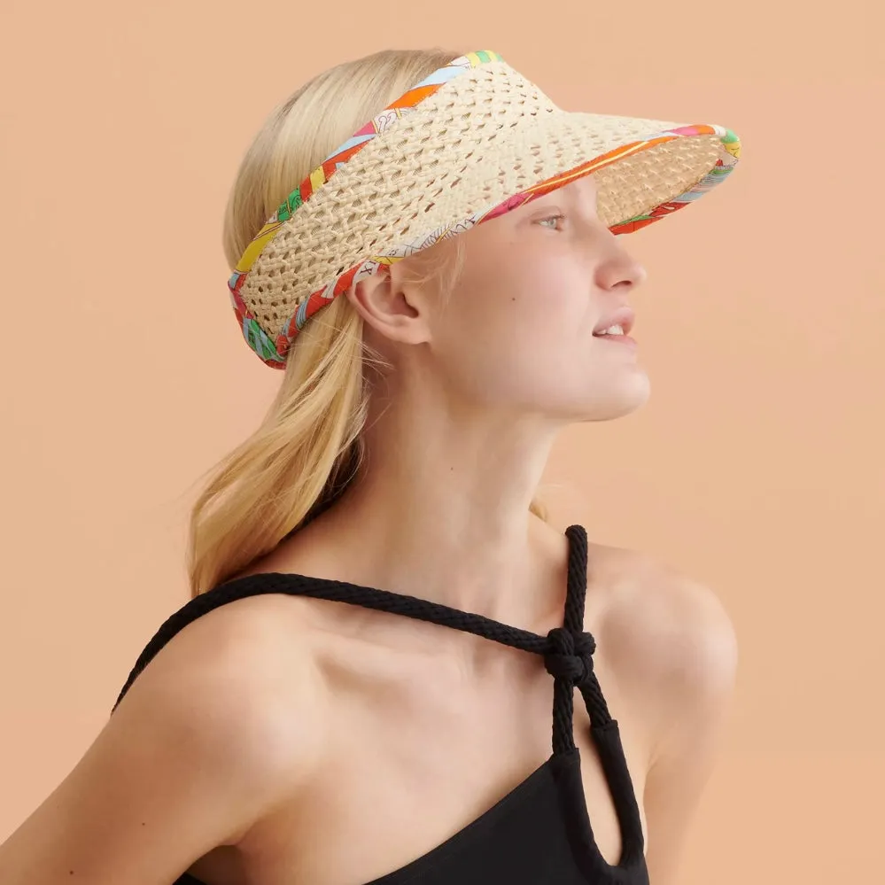 Hermès Emilie Straw Visor