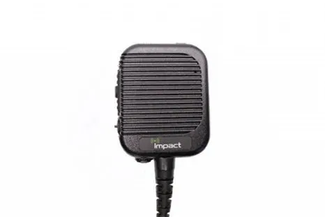 Impact Platinum Military Grade Two-Way Radio Emergency Button Speaker Mic, IP67 Submersible with 3.5mm Audio Jack K2-PRSM-HD8-WP-E