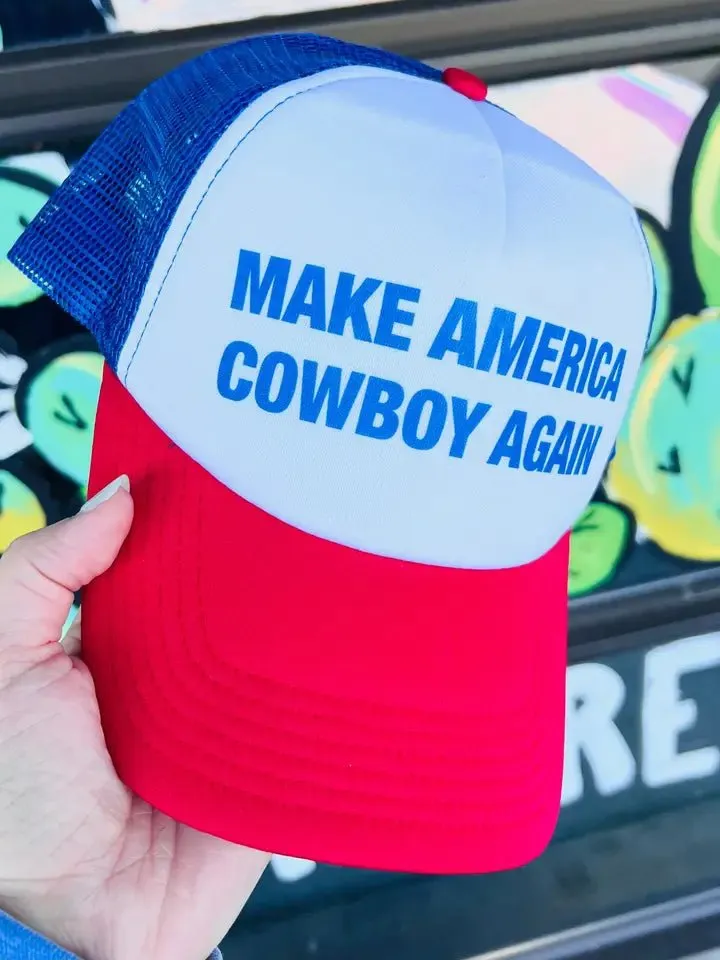 Make America Cowboy Again Trucker Hat