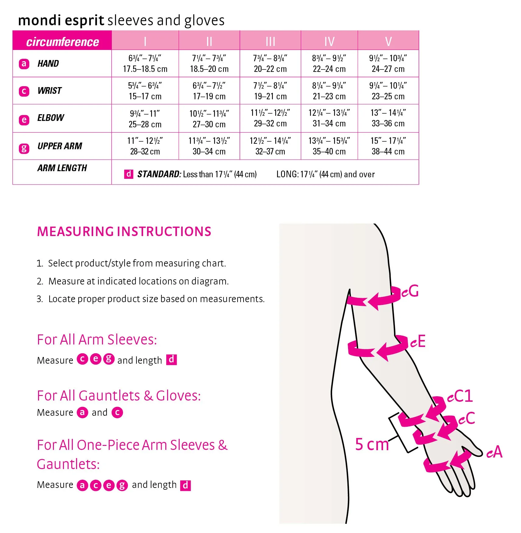 mediven mondi esprit CCL2 Flat-Knit Compression Glove