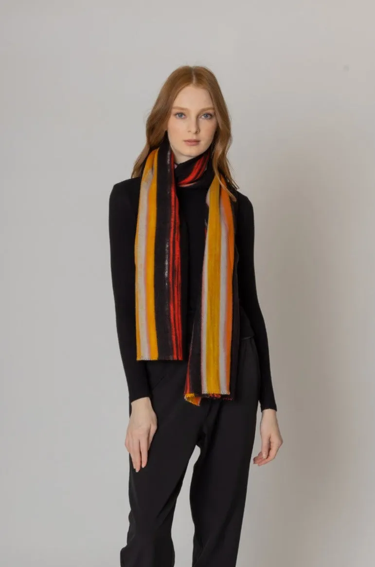 Multi Color Striped Scarf