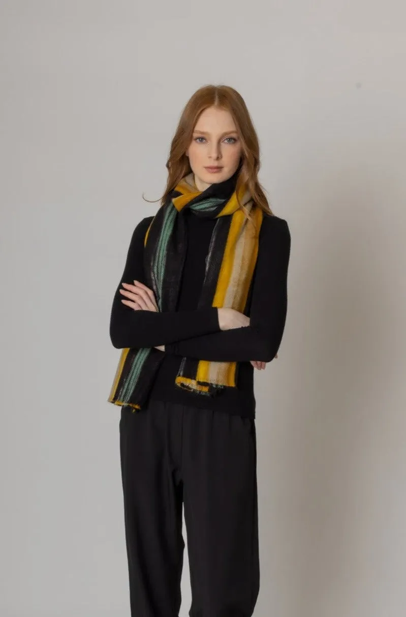 Multi Color Striped Scarf