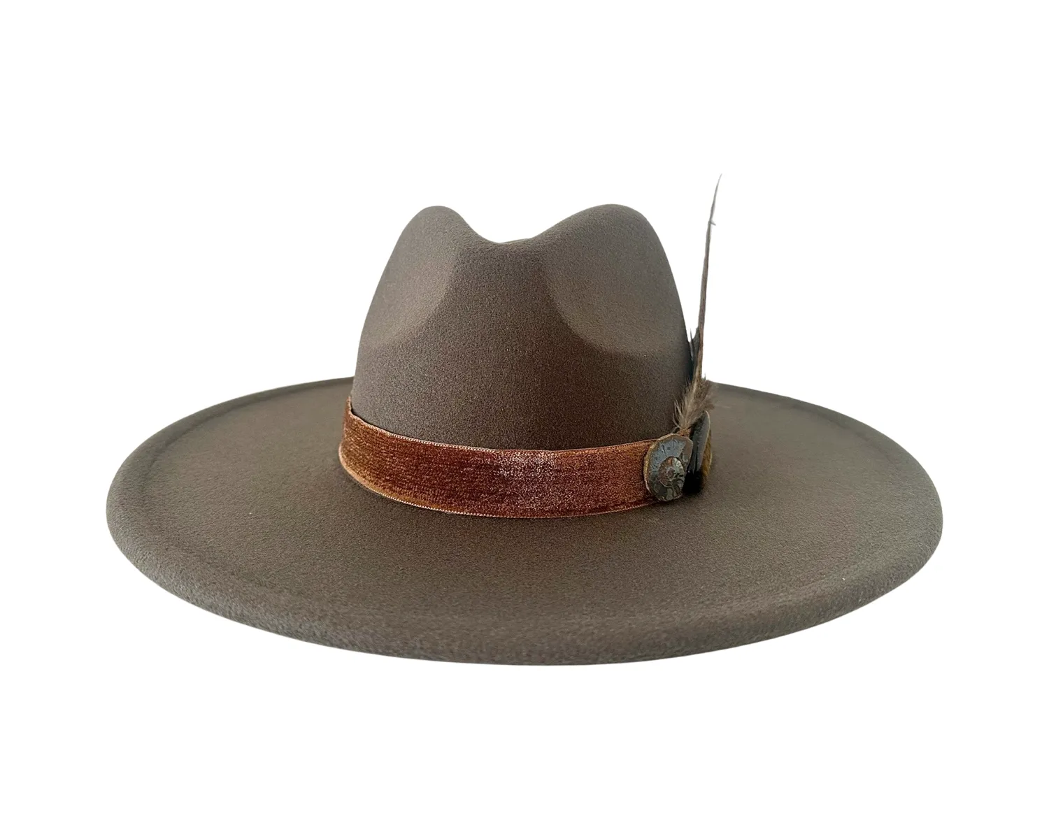 Olive Green Ammonite Hat