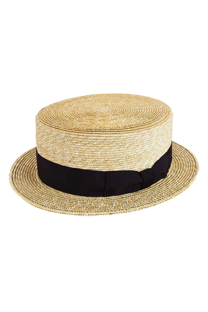 Straw Boater Hat