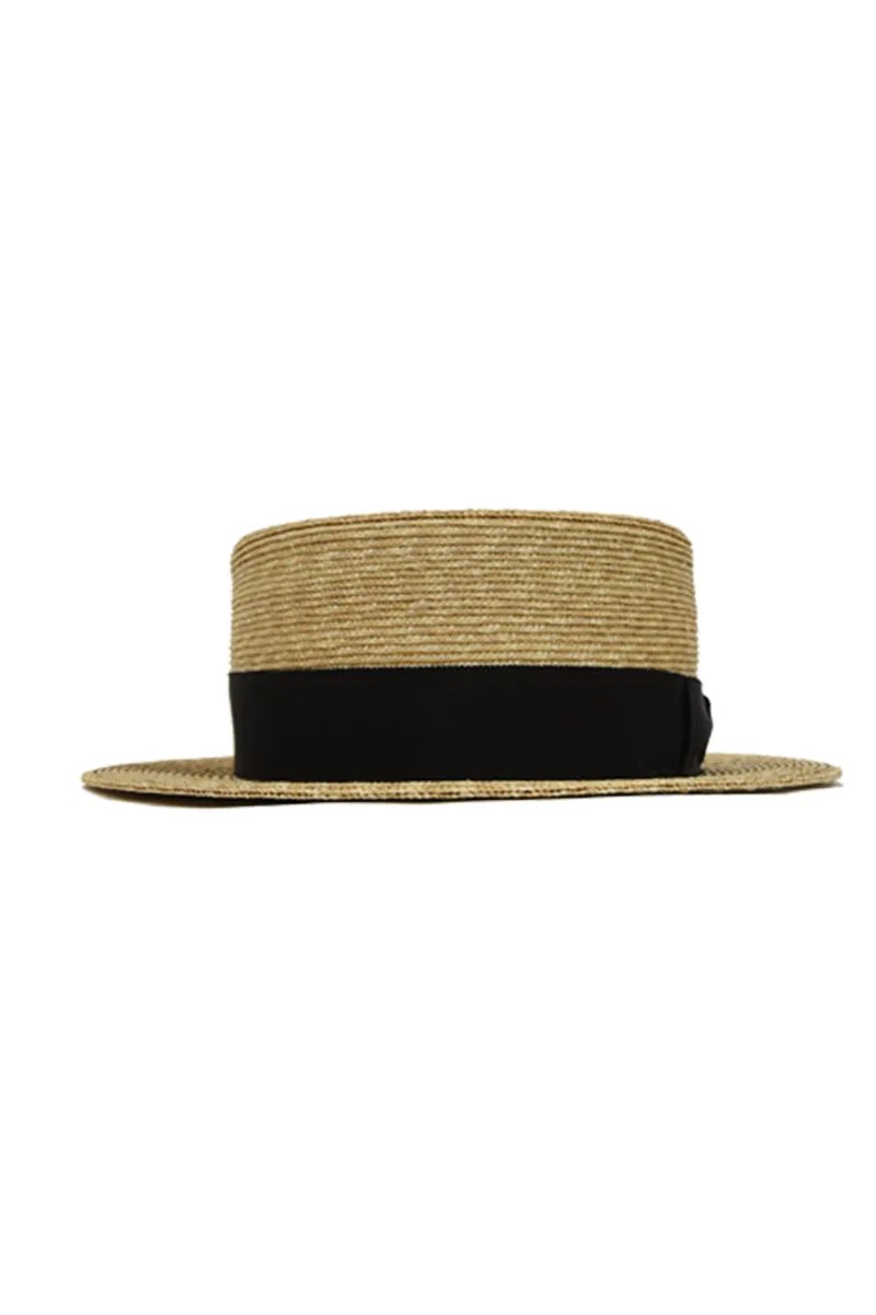 Straw Boater Hat