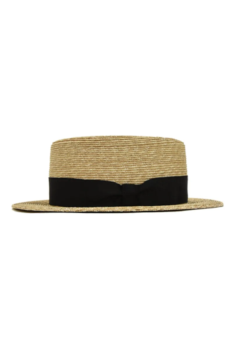 Straw Boater Hat