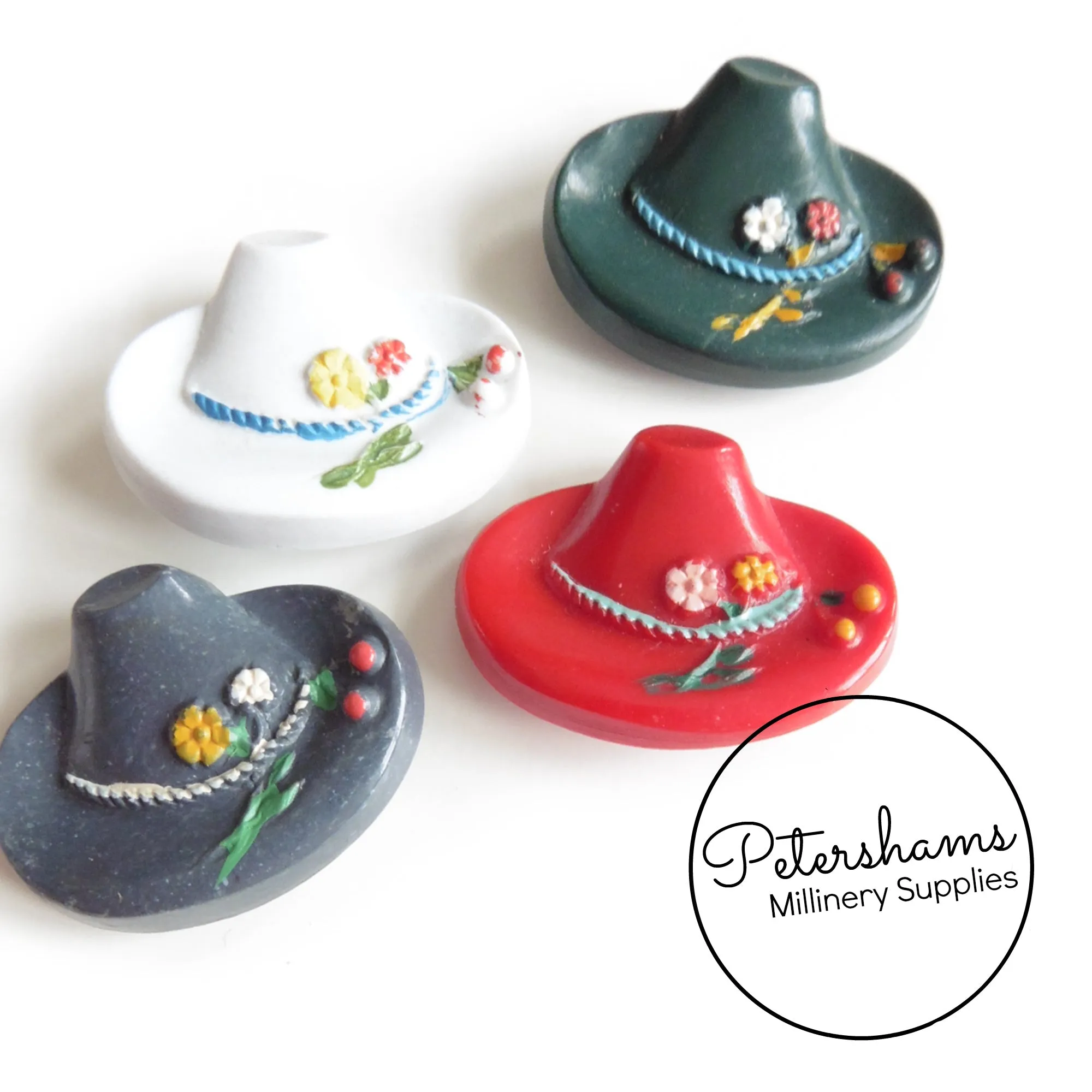 Vintage 1940s/50s Bavarian Hat Buttons