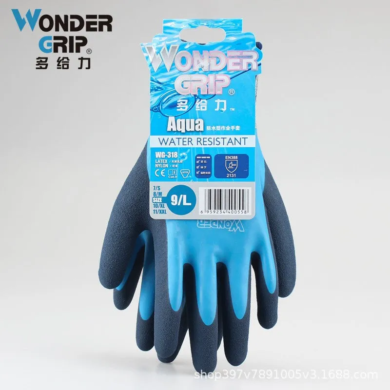WG-318 Gardening Gloves Anti-Piercing Waterproof Anti-Tie Flower Planting Wear-Resistant Rubber Household Protective Gloves